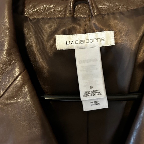 Great condition Chocolate Brown Genuine Leather Jacket medium - Picture 4 of 6